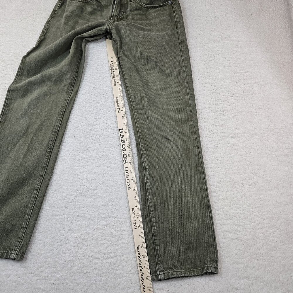 Lucky Brand Jeans Men 29x32 Elko Grape Leaf Green Denim 221 Straight Retro‎ - Picture 12 of 16